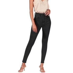 Abercrombie & Fitch Ultra High Rise Super Skinny Distressed Black Womens 28/6